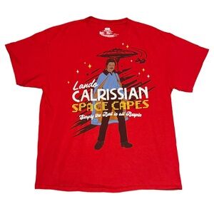 Star Wars Shirt Red Lando Calrissian Space Capes Men’s Size XL